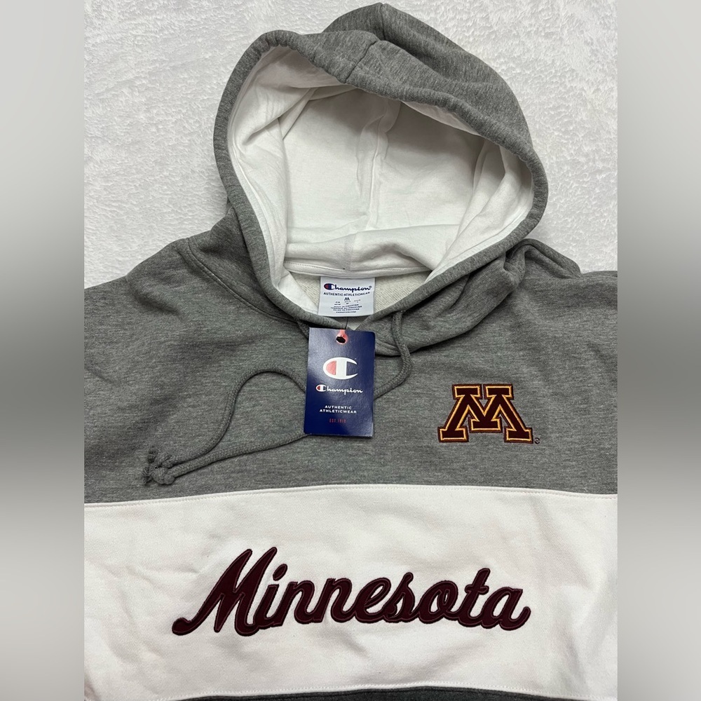 Columbia Colorblock size medium Minnesota Golden Gopher sweatshirt hoodie - Picture 3 of 6